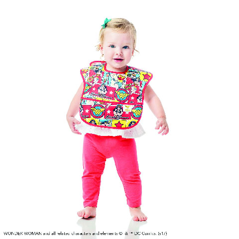 Pack de 2 super-bavoirs imperméables Wonder Woman Pack de 2 super-bavoirs imperméables Wonder Woman