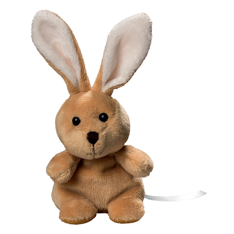 Peluche lapin beige - 12 cm - Essuie-écran Peluche lapin beige - 12 cm - Essuie-écran