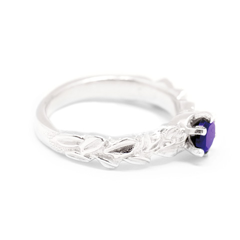 Couronne d’Olivier - Bague solitaire Améthyste Couronne d’Olivier - Bague solitaire Améthyste