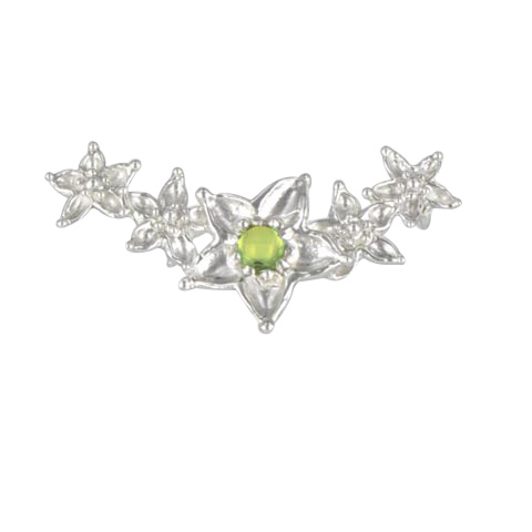 Bouquet de fleurs - Péridot vert pastel - Pendentif Bouquet de fleurs - Péridot vert pastel - Pendentif