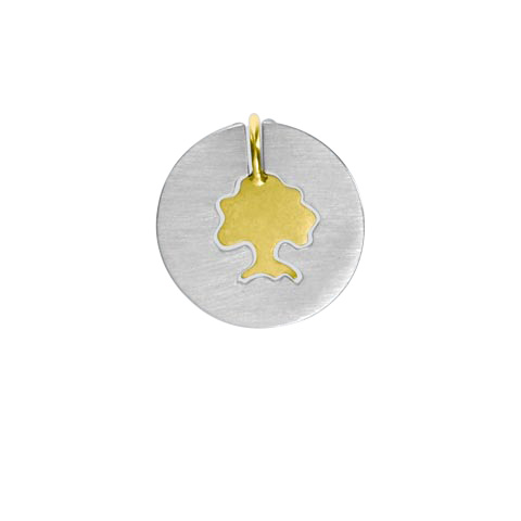 Sylvoë duo or 18 carats et argent 925ème - Pendentif Sylvoë duo or 18 carats et argent 925ème - Pendentif