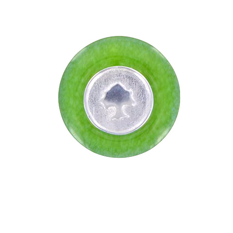 Sylvoë - Disque de Jade sombre - Pendentif Sylvoë - Disque de Jade sombre - Pendentif