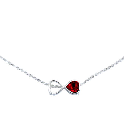 Infini coeur rouge - Pendentif Infini coeur rouge - Pendentif