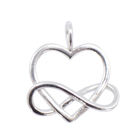 Coeur et Infini enlacés - pendentif Coeur et Infini enlacés - pendentif
