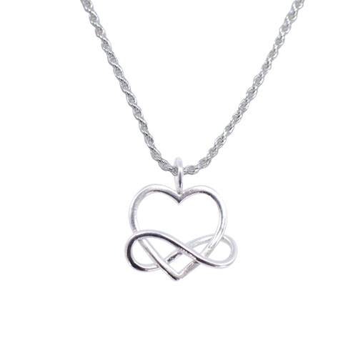 Coeur et Infini enlacés - pendentif Coeur et Infini enlacés - pendentif