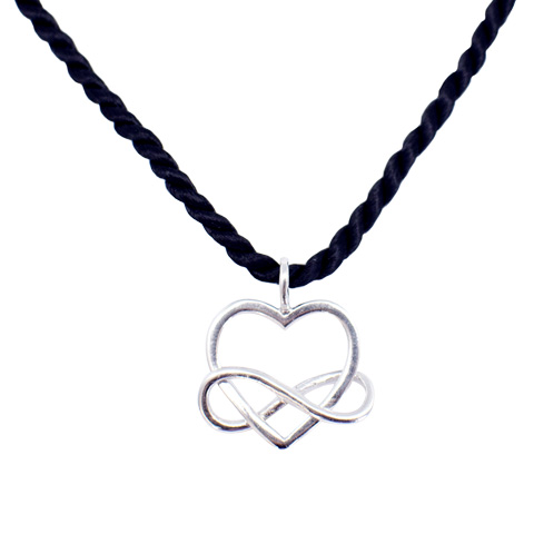 Coeur et Infini enlacés - pendentif Coeur et Infini enlacés - pendentif