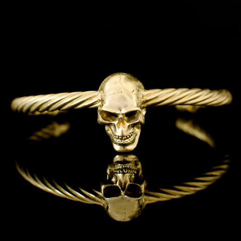 Bracelet - Tête de mort (sur câble) Bracelet - Tête de mort (sur câble)