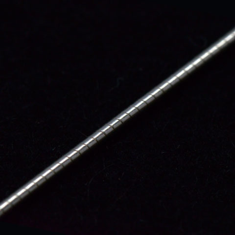Collier ras de cou maille Oméga 45 cm - argent 925ème Collier ras de cou maille Oméga 45 cm - argent 925ème