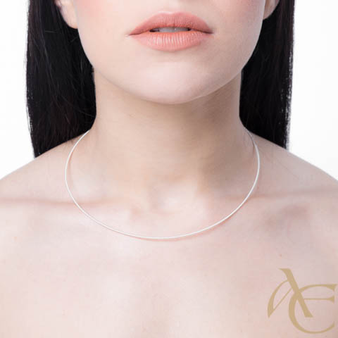 Collier câble ras de cou 40 cm - argent 925ème Collier câble ras de cou 40 cm - argent 925ème