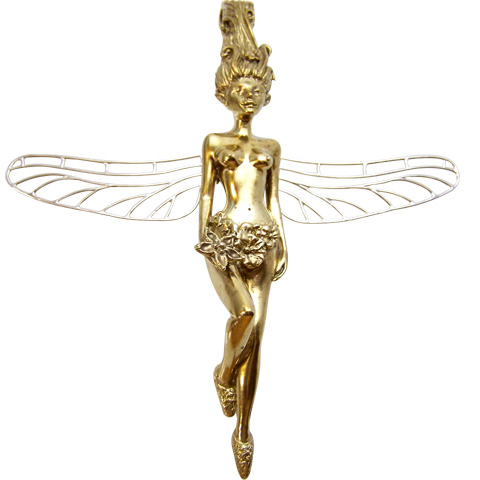 Bronze du Griffon - pendentif Fée Libelle