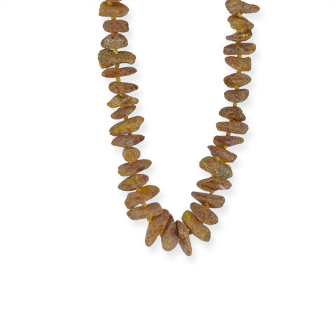 Ambre - collier ambre mat cognac 45 cm Ambre - collier ambre mat cognac 45 cm