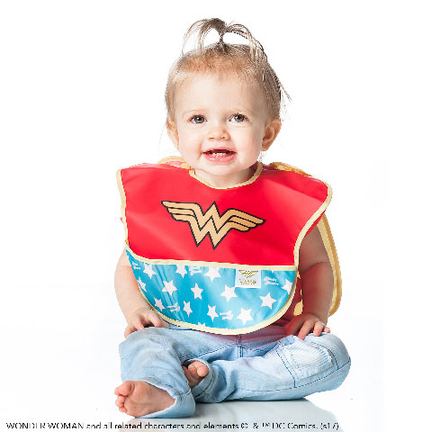 SUPER BAVOIR avec cape amovible Wonder Woman SUPER BAVOIR avec cape amovible Wonder Woman