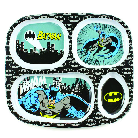 Assiette à compartiments en mélamine Batman Assiette à compartiments en mélamine Batman