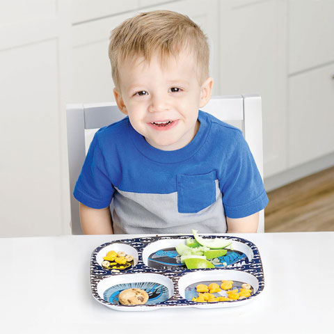 Assiette à compartiments en mélamine Batman Assiette à compartiments en mélamine Batman
