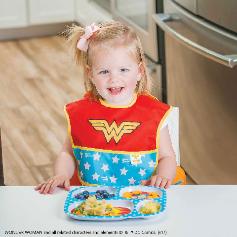 Assiette à compartiments en mélamine Wonder Woman Assiette à compartiments en mélamine Wonder Woman
