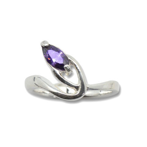Volute - bague argent 925ème et oxyde zirconium Volute - bague argent 925ème et oxyde zirconium