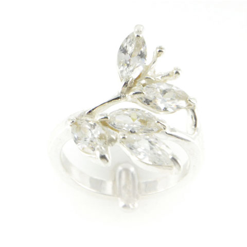 Envol - bague argent 925ème et oxyde zirconium blanc Envol - bague argent 925ème et oxyde zirconium blanc