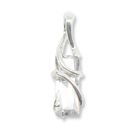 Ardent - pendentif argent 925ème et oxyde zirconium Ardent - pendentif argent 925ème et oxyde zirconium