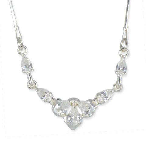 Intense - collier argent 925ème et oxyde zirconium Intense - collier argent 925ème et oxyde zirconium