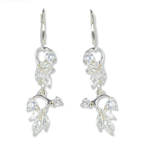 Intense - boucles d’oreilles argent 925ème et oxyde zirconium Intense - boucles d’oreilles argent 925ème et oxyde zirconium