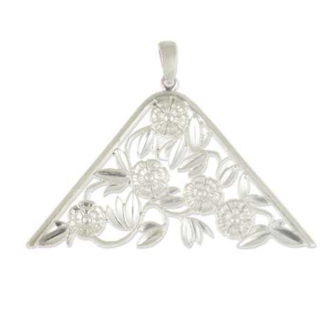 Nature - Anémone - Pendentif argent 925ème Nature - Anémone - Pendentif argent 925ème