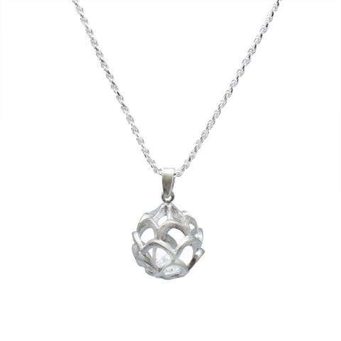 Sphère de lumière - pendentif argent 925ème Sphère de lumière - pendentif argent 925ème