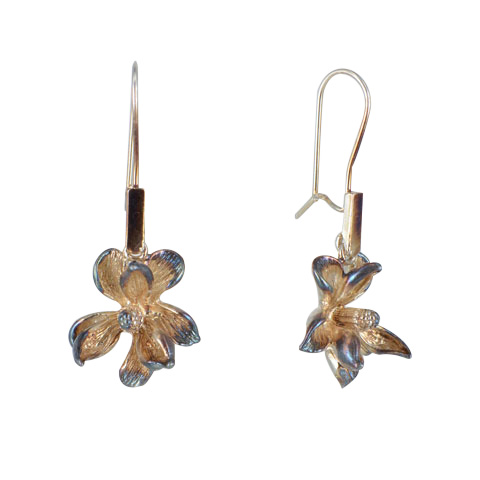 Nature - Magnolia automne - boucles d’oreilles argent 925ème Nature - Magnolia automne - boucles d’oreilles argent 925ème