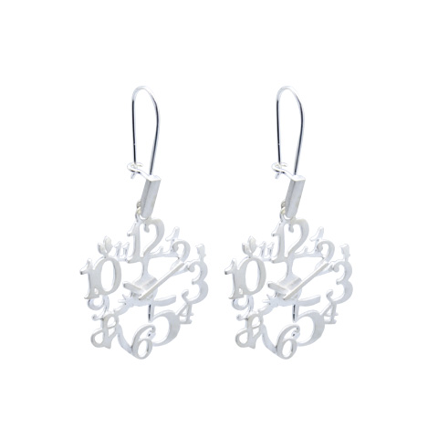 Heures - boucles d’oreilles argent 925ème Heures - boucles d’oreilles argent 925ème
