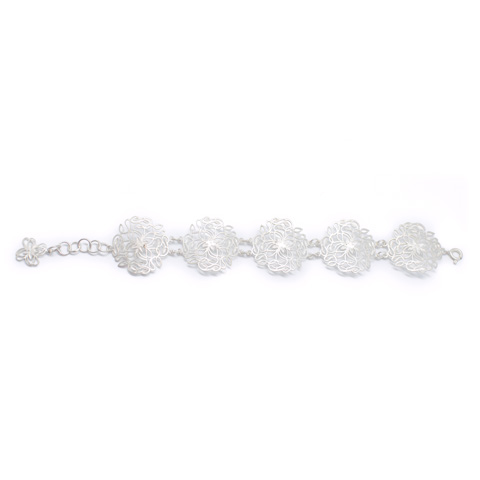 Nature - Printemps - bracelet argent 925ème Nature - Printemps - bracelet argent 925ème