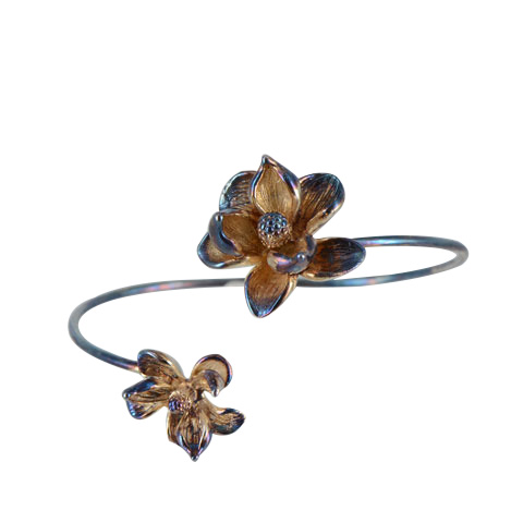 Nature - Magnolia automne - bracelet argent 925ème Nature - Magnolia automne - bracelet argent 925ème