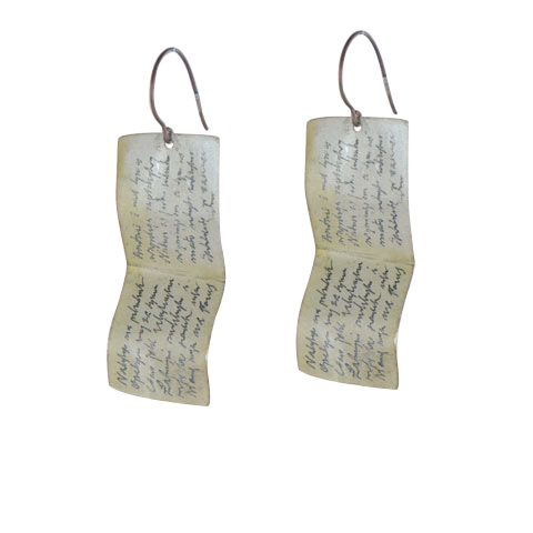 Parchemin - boucles d’oreilles argent 925eme Parchemin - boucles d’oreilles argent 925eme