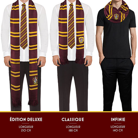 Echarpe deluxe - Gryffondor pourpre et or - Harry Potter Echarpe deluxe - Gryffondor pourpre et or - Harry Potter