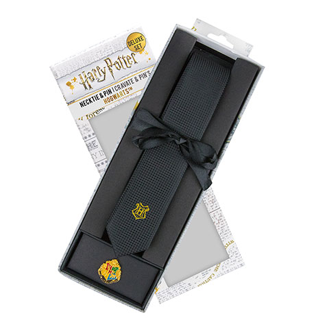 Cravate Deluxe Poudlard avec pin’s - Harry Potter Cravate Deluxe Poudlard avec pin’s - Harry Potter
