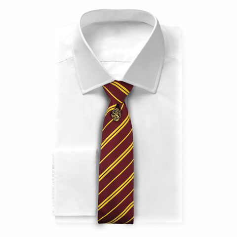 Cravate Deluxe Gryffondor avec pin’s - Harry Potter Cravate Deluxe Gryffondor avec pin’s - Harry Potter