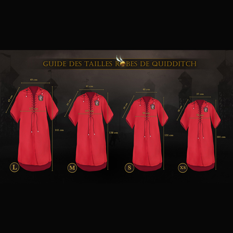 Robe de Quidditch personnalisable - Gryffondor - Harry Potter Robe de Quidditch personnalisable - Gryffondor - Harry Potter