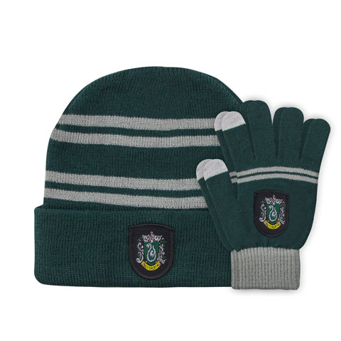 Set Enfant Gants Tactiles & Bonnet - Serpentard Set Enfant Gants Tactiles & Bonnet - Serpentard