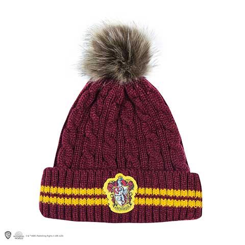 Bonnet à Pompon - Gryffondor pourpre et or - Harry Potter Bonnet à Pompon - Gryffondor pourpre et or - Harry Potter