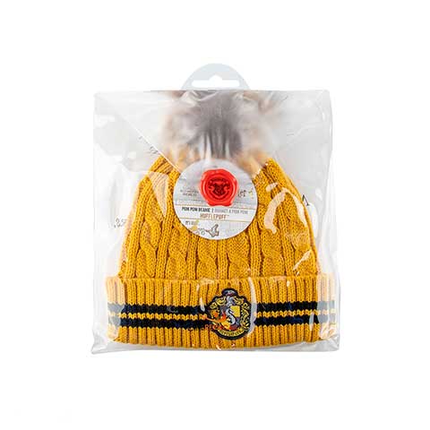 Bonnet à pompon - Poufsouffle - Harry Potter Bonnet à pompon - Poufsouffle - Harry Potter