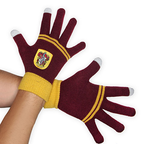 Gants tactiles - Gryffondor pourpre et or - Harry Potter Gants tactiles - Gryffondor pourpre et or - Harry Potter