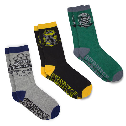 Lot 3 paires de Chaussettes QUIDDITCH HOGWARTS taille Unique - Du 37 au 46 Lot 3 paires de Chaussettes QUIDDITCH HOGWARTS taille Unique - Du 37 au 46