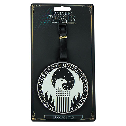 Porte étiquette pour bagage - Logo MACUSA - Animaux Fantastiques Porte étiquette pour bagage - Logo MACUSA - Animaux Fantastiques