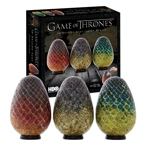 Puzzles oeufs de dragon - Set de 3 - Viserion, Rhaegal, Drogon - 240 pcs - Game of Thrones - 4D Cityscape Puzzles oeufs de dragon - Set de 3 - Viserion, Rhaegal, Drogon - 240 pcs - Game of Thrones - 4D Cityscape