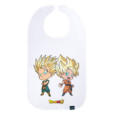 Goten et Trunks - Super Saiyan - Dragon Ball Super - Maxi bavoir Bébé