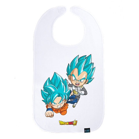 Goku et Vegeta - Super Saiyan Divin - Dragon Ball Super - Maxi bavoir Bébé