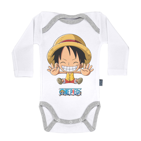 Luffy - Free hugs - One Piece - Body Bébé manches longues