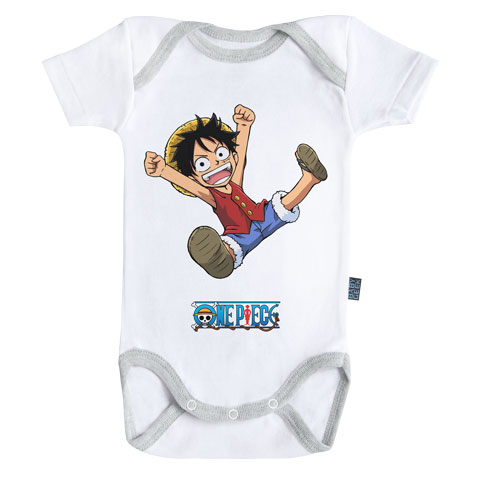 One Piece ™ Baby Geek Chopper Body Bébé Manches Courtes Parent Licence Officielle 
