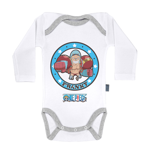 Emblème Franky - One Piece - Body Bébé manches longues Emblème Franky - One Piece - Body Bébé manches longues