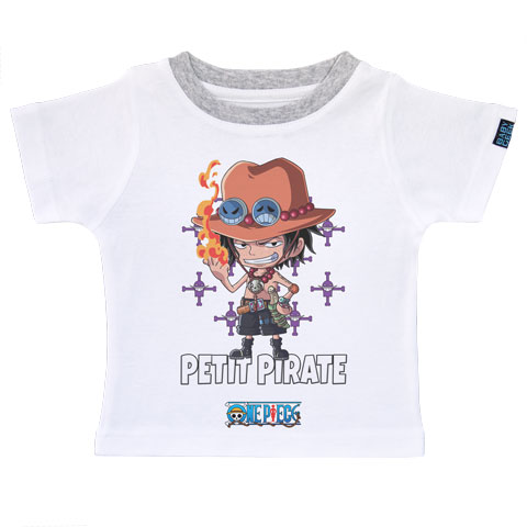 Petit Pirate Ace - One Piece - T-shirt Enfant manches courtes