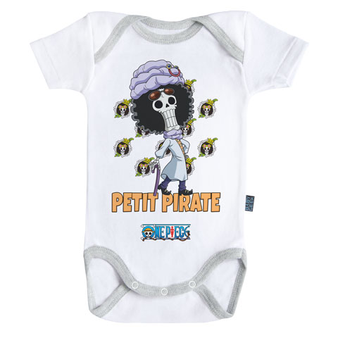 Petit Pirate Brook - One Piece - Body Bébé manches courtes Petit Pirate Brook - One Piece - Body Bébé manches courtes
