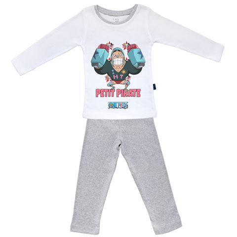 Petit Pirate Franky - One Piece - Pyjama Bébé manches longues Petit Pirate Franky - One Piece - Pyjama Bébé manches longues